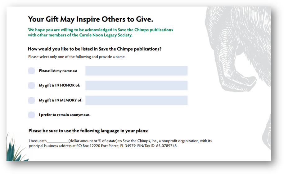 save the chimps